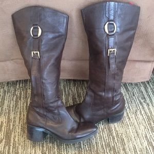 Ralph Lauren Polo Brown Riding Boots Leather